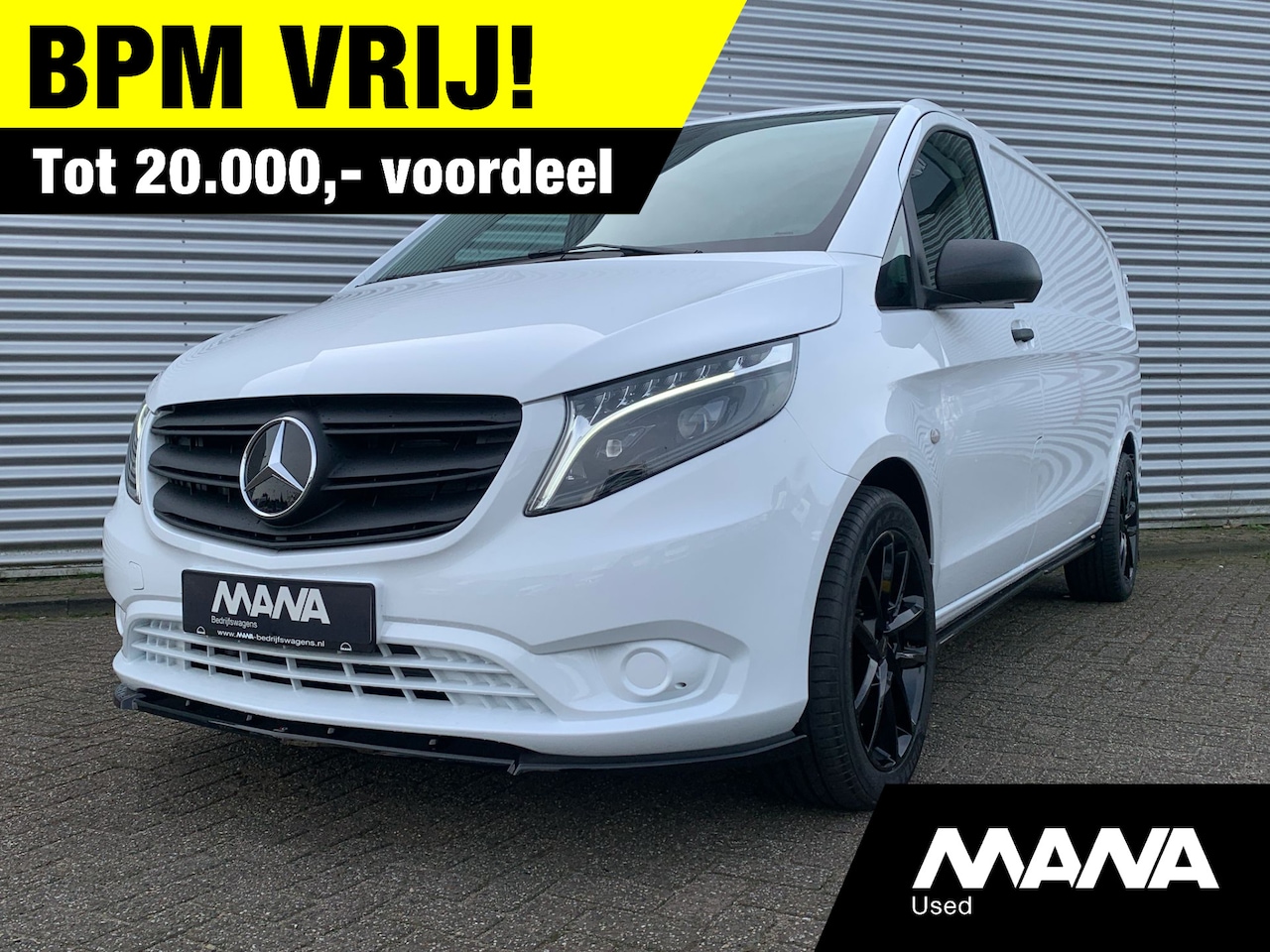 Mercedes-Benz Vito - 116 CDI Extra Lang L3 163pk Automaat LMV MaxtonDesign LED Airco Camera Leder-Stuur/Bekledi - AutoWereld.nl