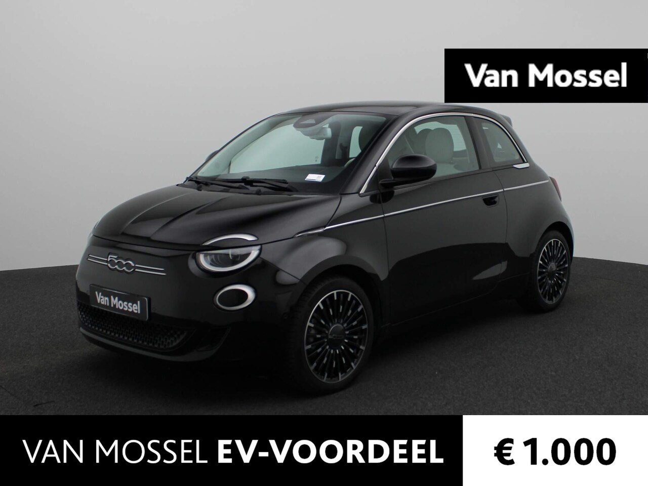 Fiat 500 - La Prima 42 kWh | Leder | Navi | ECC | PDC | LMV | Cam | Pano | - AutoWereld.nl