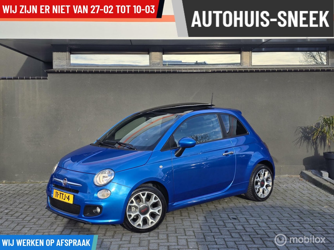 Fiat 500 - S 0.9 TwinAir BiColore / Pano dak / Carplay / Sport - AutoWereld.nl