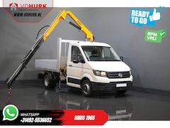 Volkswagen Crafter - 50 165 pk Effer 352S Kraan/ Crane/ Kran/ Autokran/ PTO/ Open laadbak/ Dubbel Lucht