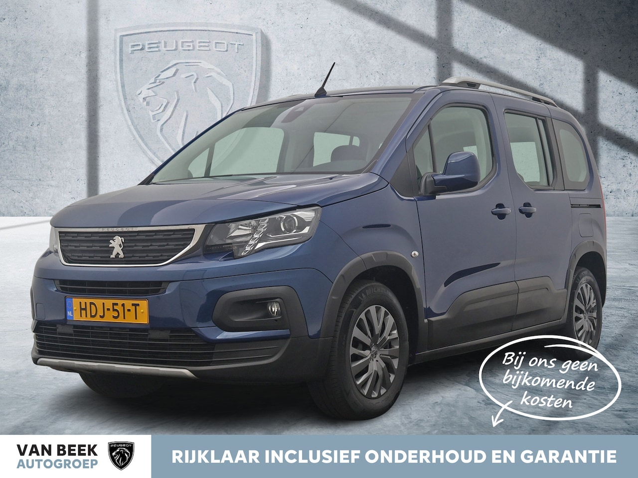 Peugeot Rifter - 130 PK Automaat Allure | Rijklaar | Trekhaak | Parkeersensoren achter | Camera achter | - AutoWereld.nl