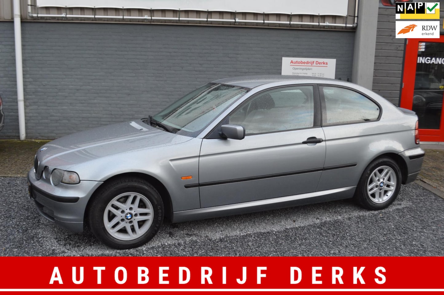 BMW 3-serie Compact - 316ti Black&Silver Airco Navi Stuurbekrachtiging Jaar APK - AutoWereld.nl