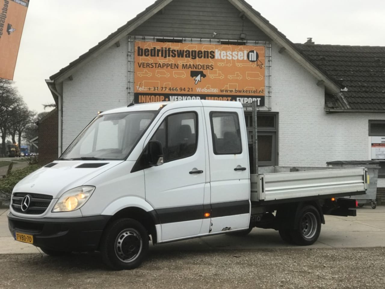 Mercedes-Benz Sprinter - 515 CDI Aut Euro 4 DC 7-Pers Pick-Up Open Laadbak Trekh. 3.5t - AutoWereld.nl