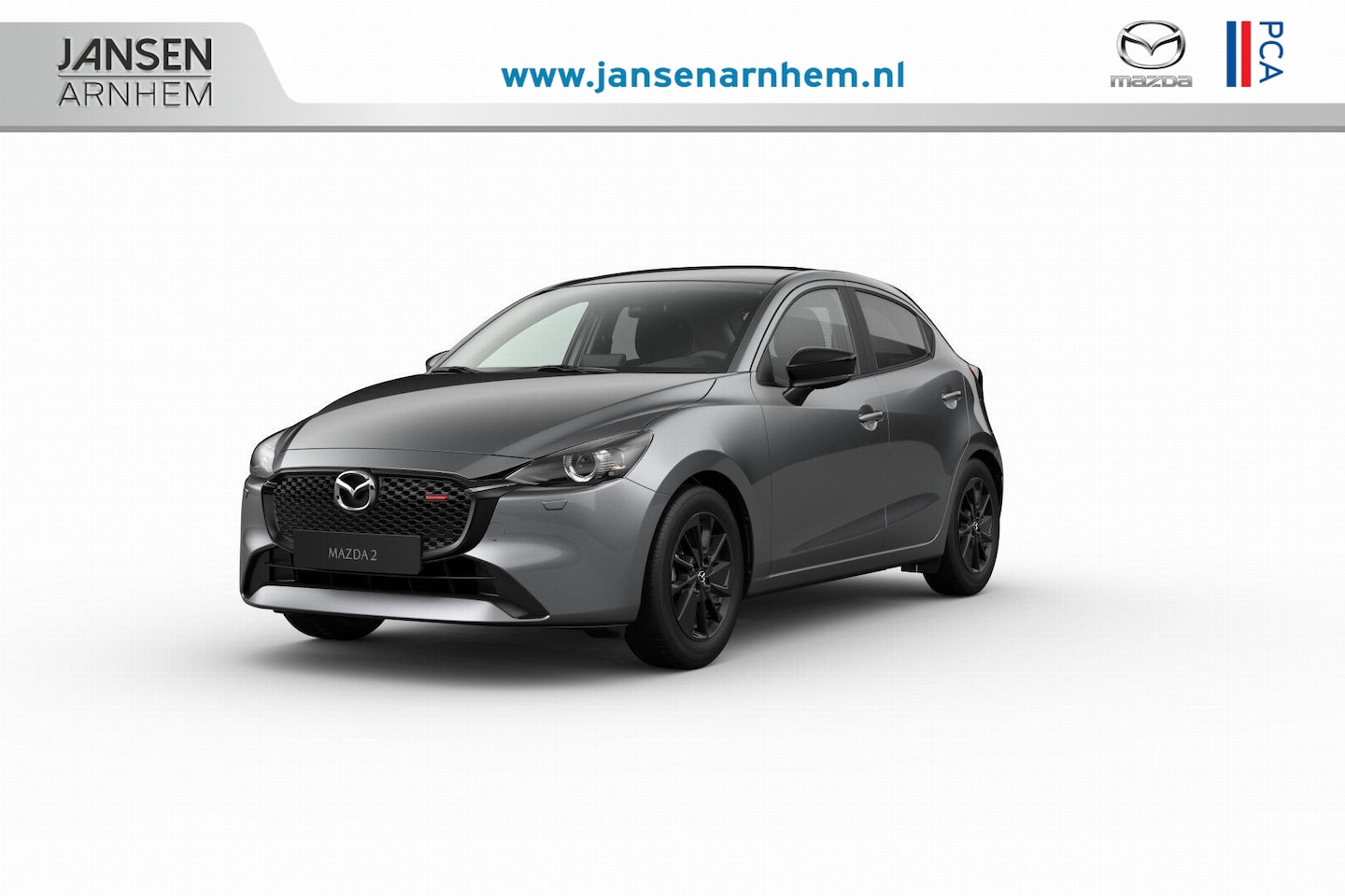 Mazda 2 - e-Skyactiv G 90 6MT Homura | 16-inch lichtmetalen velgen, Black | 8-inch LCD touchscreen k - AutoWereld.nl