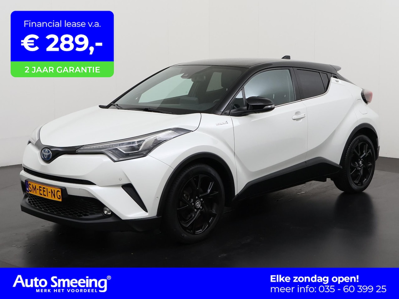 Toyota C-HR - 1.8 Hybrid Bi-Tone Premium | Leder/Alcantara | JBL | Blind spot | LED | Zondag open! - AutoWereld.nl