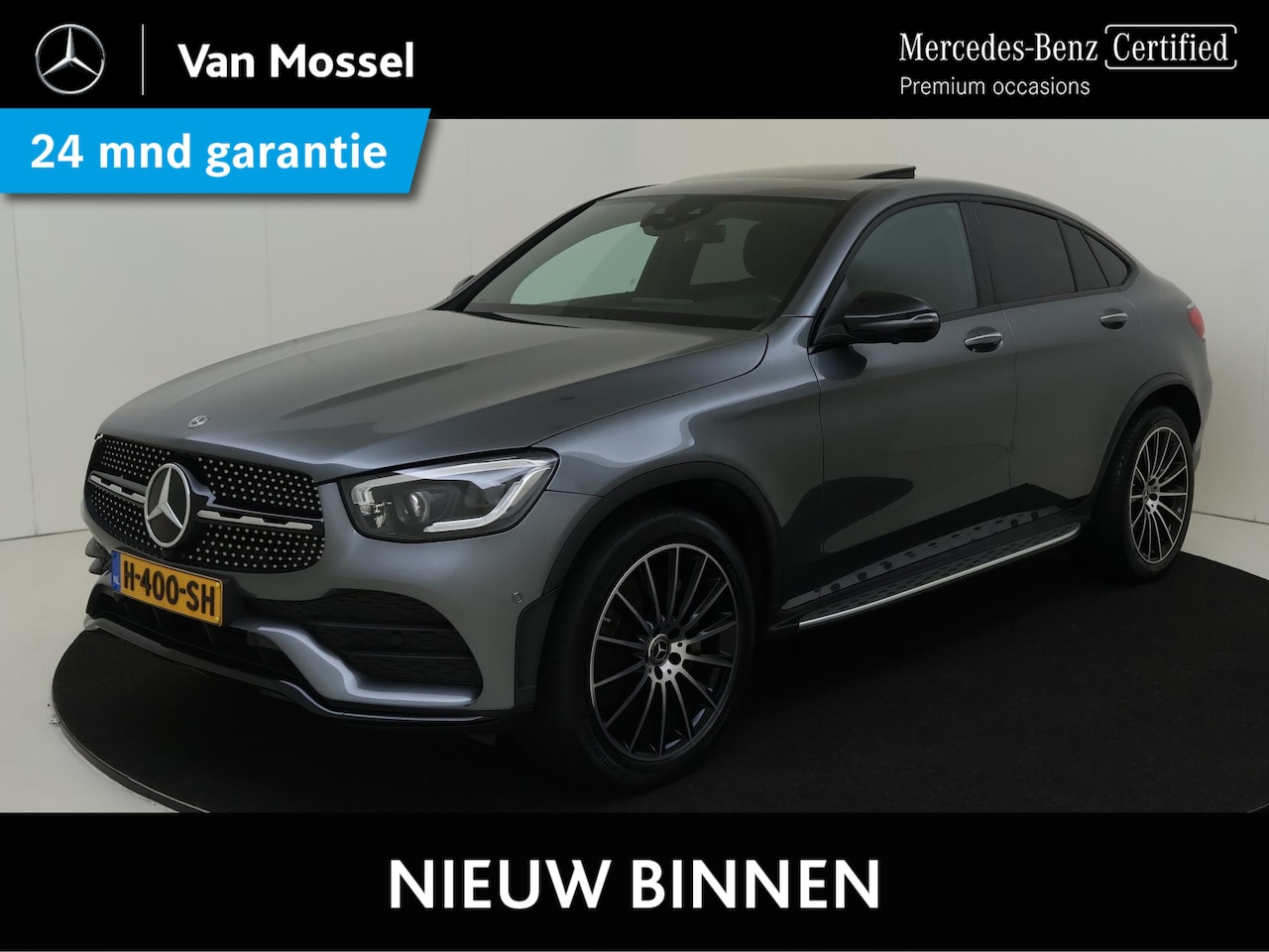 Mercedes-Benz GLC-klasse Coupé - 200 Premium Plus / AMG/ 20 inch/ Schuifdak/ Burmester/ Treeplanken/ 360 camera/ - AutoWereld.nl