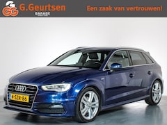 Audi A3 Sportback - 1.6 TDI Ambition Pro line S 2x S line, Vollederen Bekleding, Led, Navigatie, Stoelverwarmi