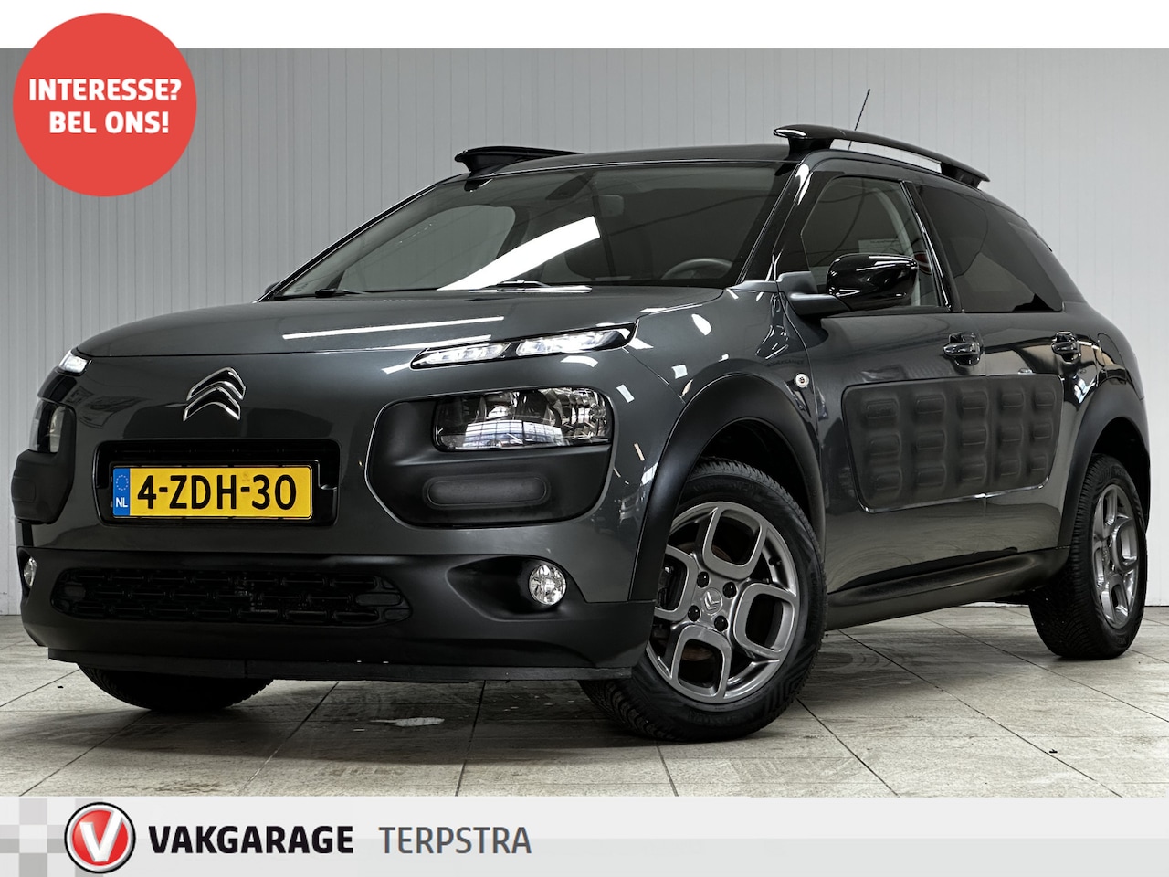 Citroën C4 Cactus - 1.2 e-VTi Shine/ D-Riem verv: 116.000 KM!/ Automaat!/ Camera/ Navi/ Clima/ Cruise/ Elek. p - AutoWereld.nl