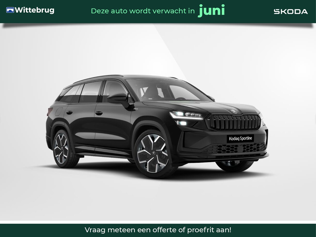 Skoda Kodiaq - 1.5 TSI PHEV Sportline Business Panorama dak / Trekhaak / Light & view pakket / Comfort pa - AutoWereld.nl