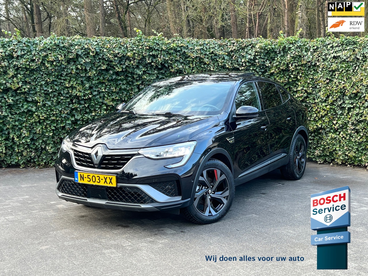 Renault Arkana - 1.6 E-Tech Hybrid 145 R.S. Line PANORAMA/LEDER/CAMERA/ BOMVOL !! - AutoWereld.nl