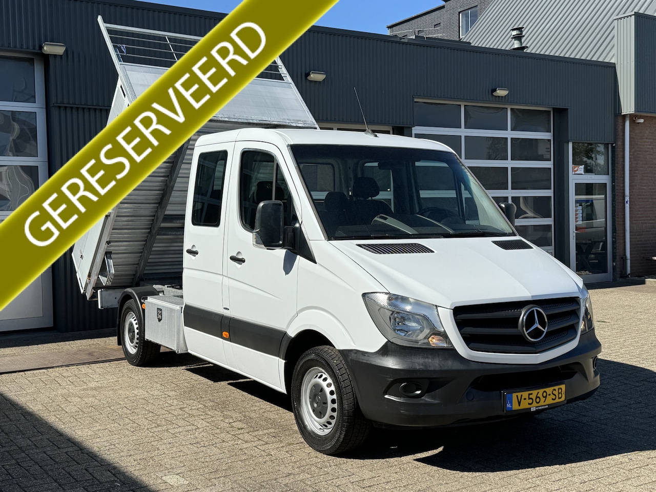 Mercedes-Benz Sprinter - 314 2.2 CDI 366 DC Airco Cruise controle Trekhaak 2000kg trekgewicht Navigatie Kipper Kiep - AutoWereld.nl