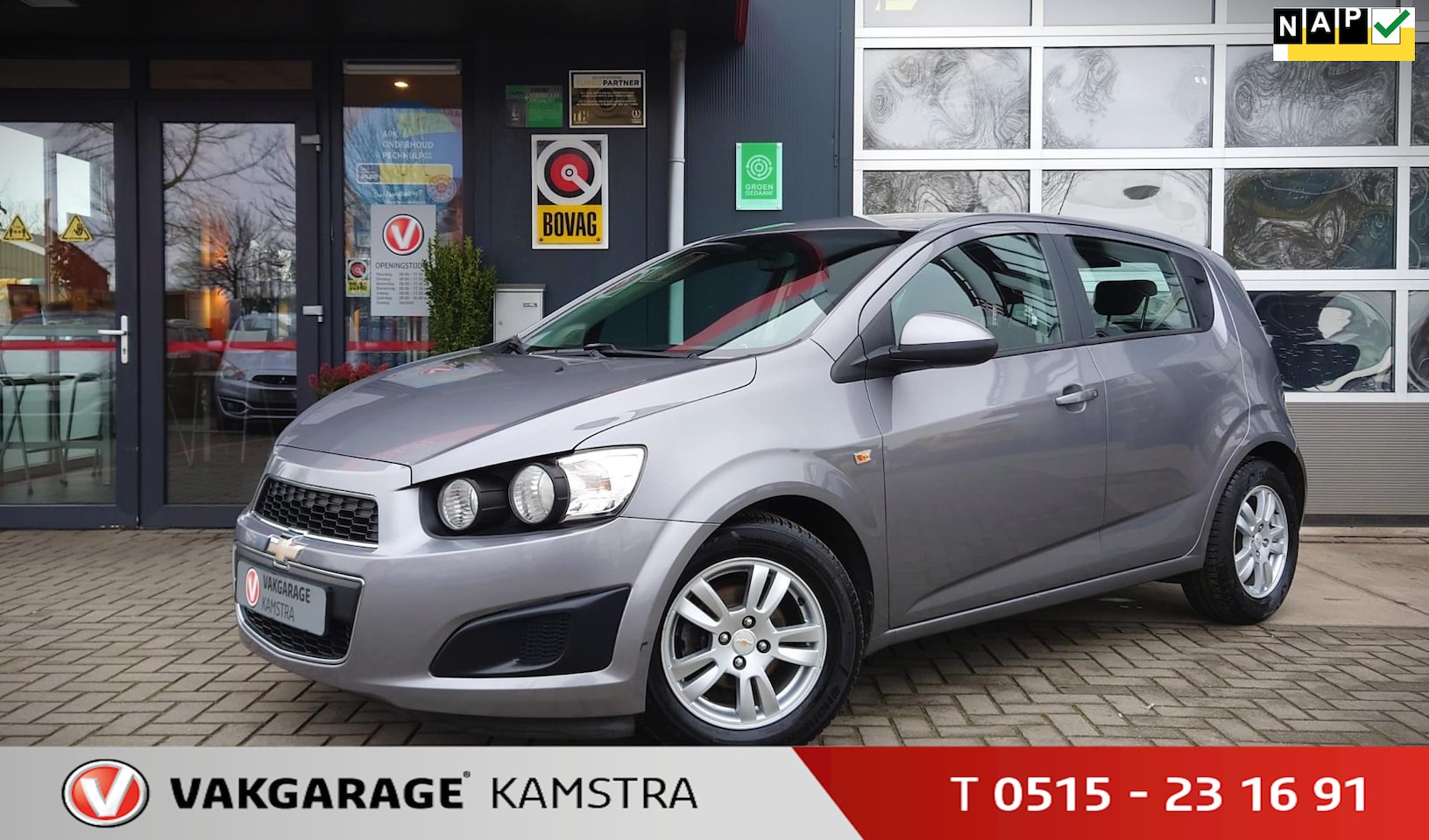 Chevrolet Aveo - 1.2 LT NAP 5-deurs Airco/Cruise/trekhaak/LM - AutoWereld.nl