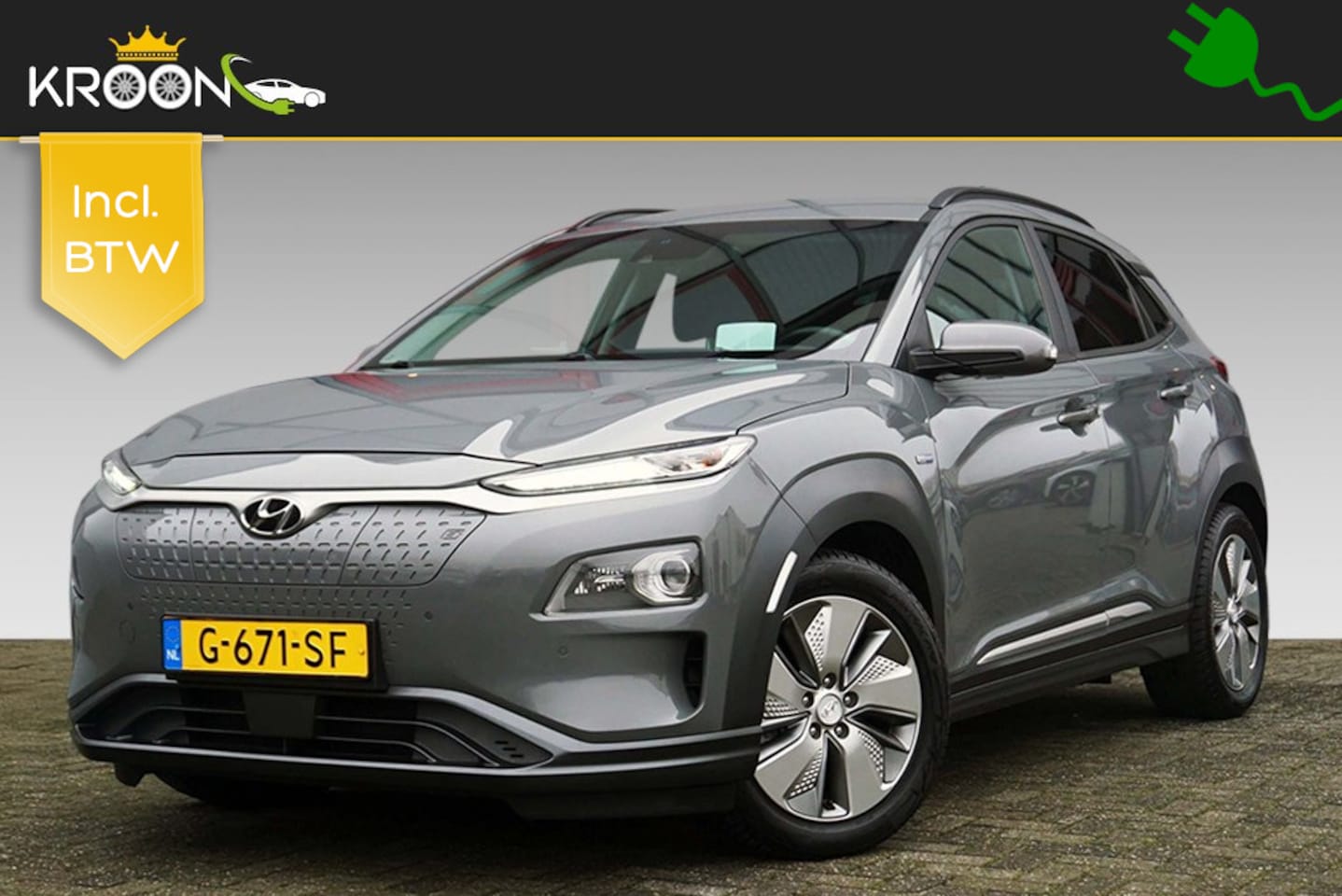 Hyundai Kona Electric - EV Premium 64kWh SOH 95% ACC - AutoWereld.nl