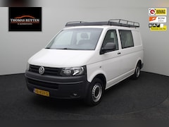 Volkswagen Transporter - 2.0 TDI L1H1 T800 2013 Dubbel cabine | NAP | Airco | Trekhaak | Radio CD | Elektrische ram