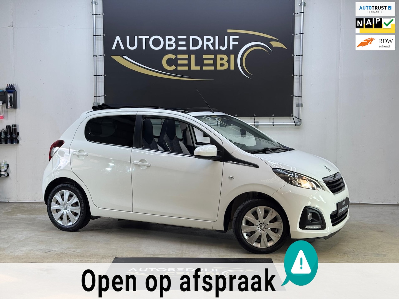 Peugeot 108 - 1.0 e-VTi Active TOP! 2016 WIT CABRIO|AIRCO|NAP - AutoWereld.nl