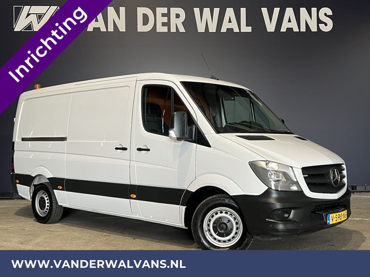 Mercedes-Benz Sprinter - 316 CDI 164pk L2H1 inrichting Euro6 Airco | Omvormer | Camera | Navigatie | 2800kg Trekhaa - AutoWereld.nl