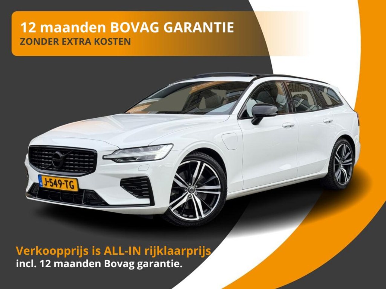 Volvo V60 - 2.0 T6 AWD RECHARGE 340pk R-DESIGN FULL OPTIONS NL-AUTO/1E EIG! - AutoWereld.nl