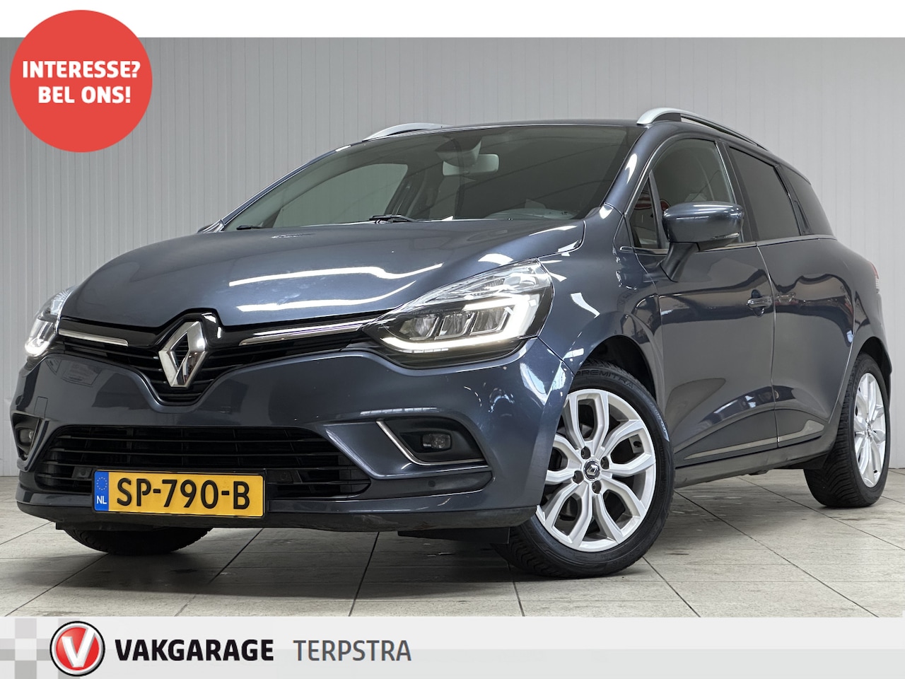 Renault Clio Estate - 0.9 TCe Intens/ LED Koplampen!/ Keyless/ Extra getint glas/ Half-Leder/ Clima/ Cruise/ Ele - AutoWereld.nl