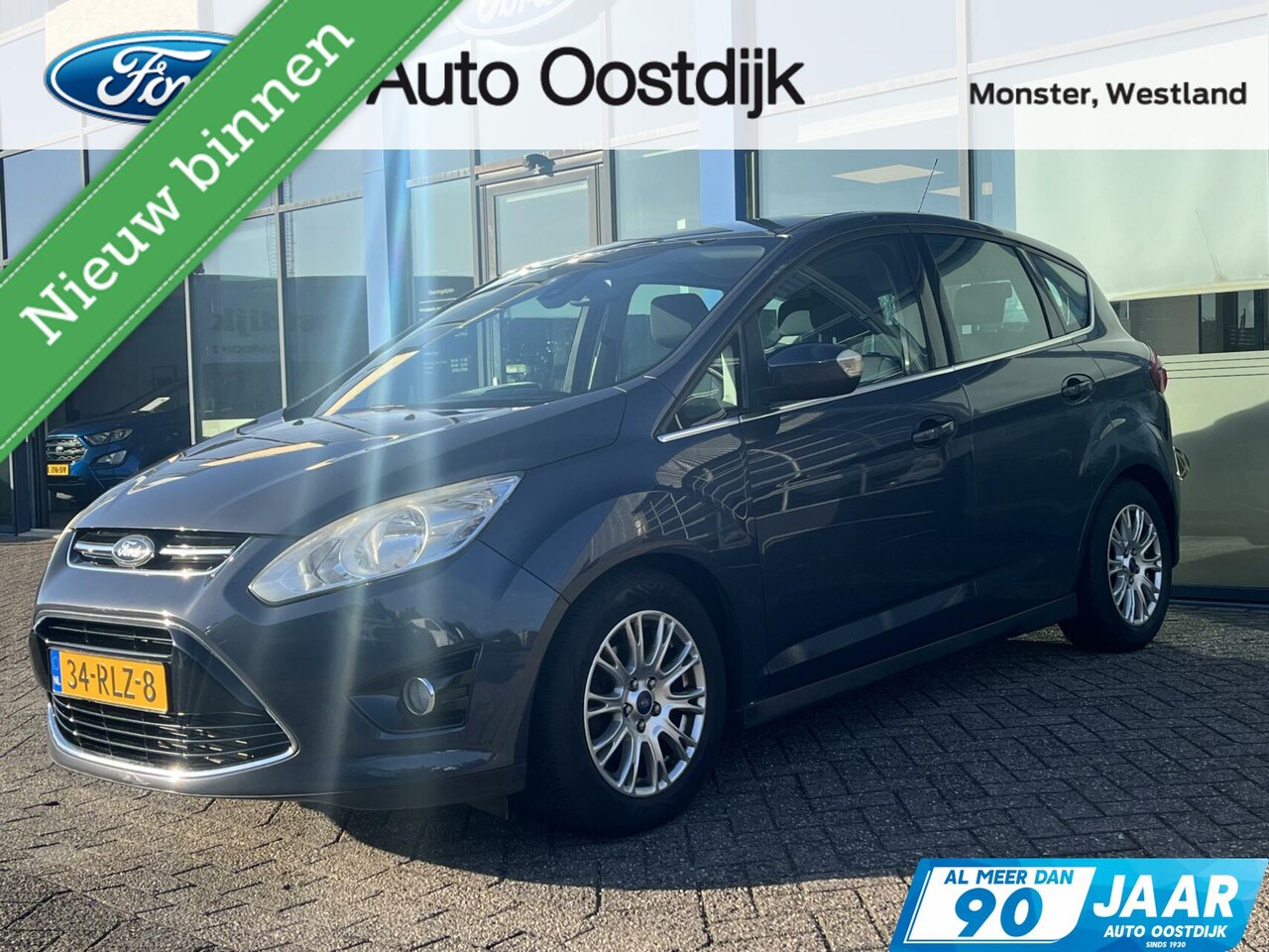 Ford C-Max - 1.6 Titanium 125PK Cruise Navi Camera Climate Voorruitverwarming Keyless *1ste Eigenaar* - AutoWereld.nl