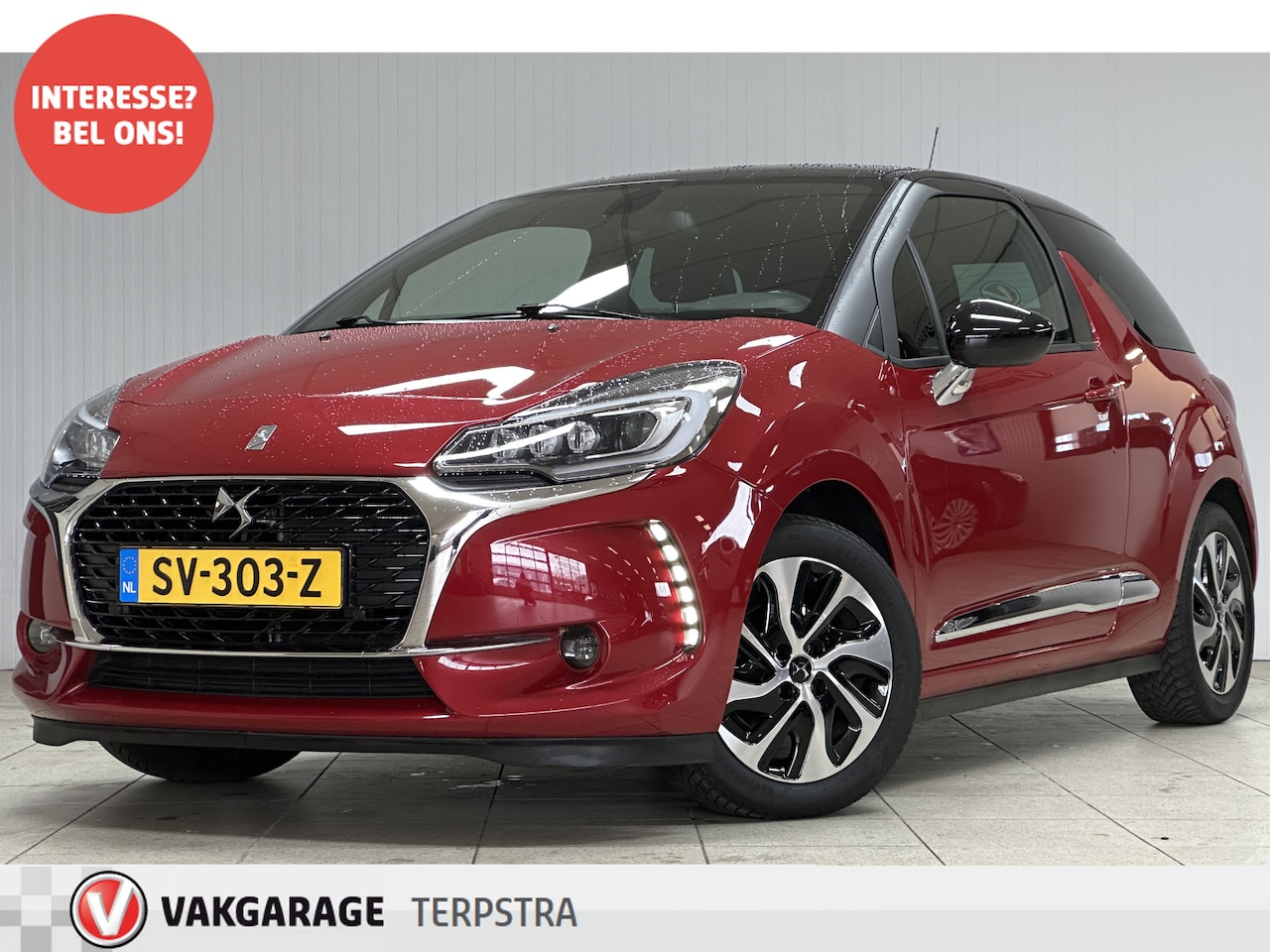 DS 3 - 1.2 PureTech Business/ D-riem verv: 108.000 KM!/ Carplay/ LED Koplampen/ DAB+/ Zwarte-Heme - AutoWereld.nl