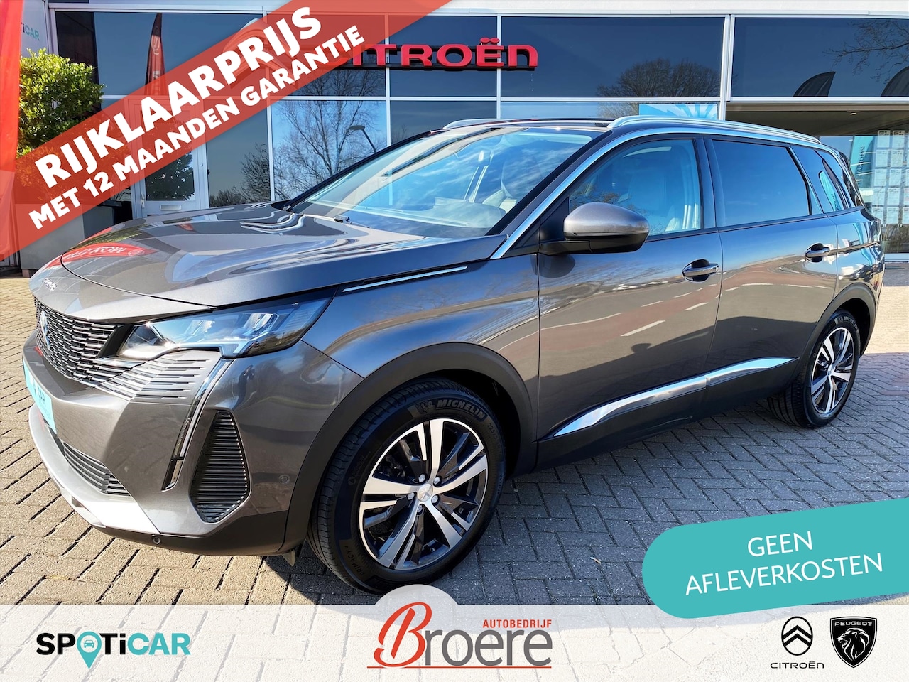 Peugeot 5008 - 1.2 Turbo 130pk EAT8 Allure 7 zits | verw. voorstoelen, dab, dodehoekdetectie, 18 inch vel - AutoWereld.nl