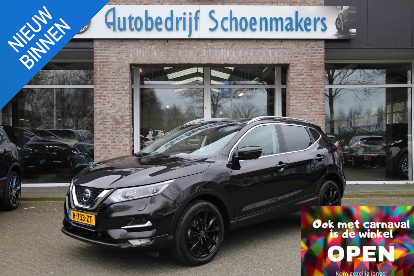 Nissan Qashqai - 1.3 DIG-T Tekna 360-CAMERA PANO LEER 18"LMV CARPLAY NAVI DAB CRUISE 2xPDC CLIMA ENZ. - AutoWereld.nl