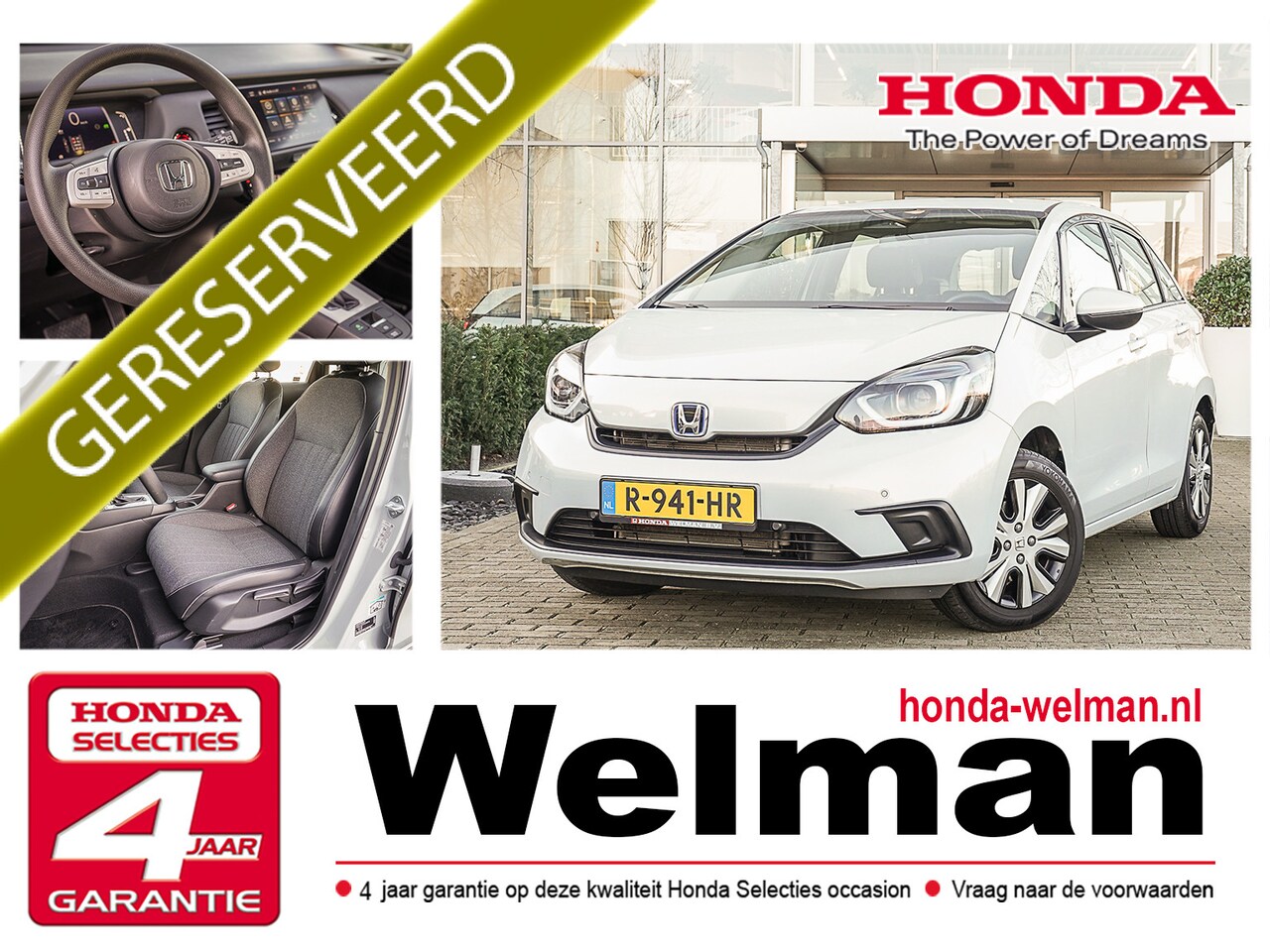 Honda Jazz - 1.5i e:HEV ELEGANCE - HYBRID - TREKHAAK - AutoWereld.nl