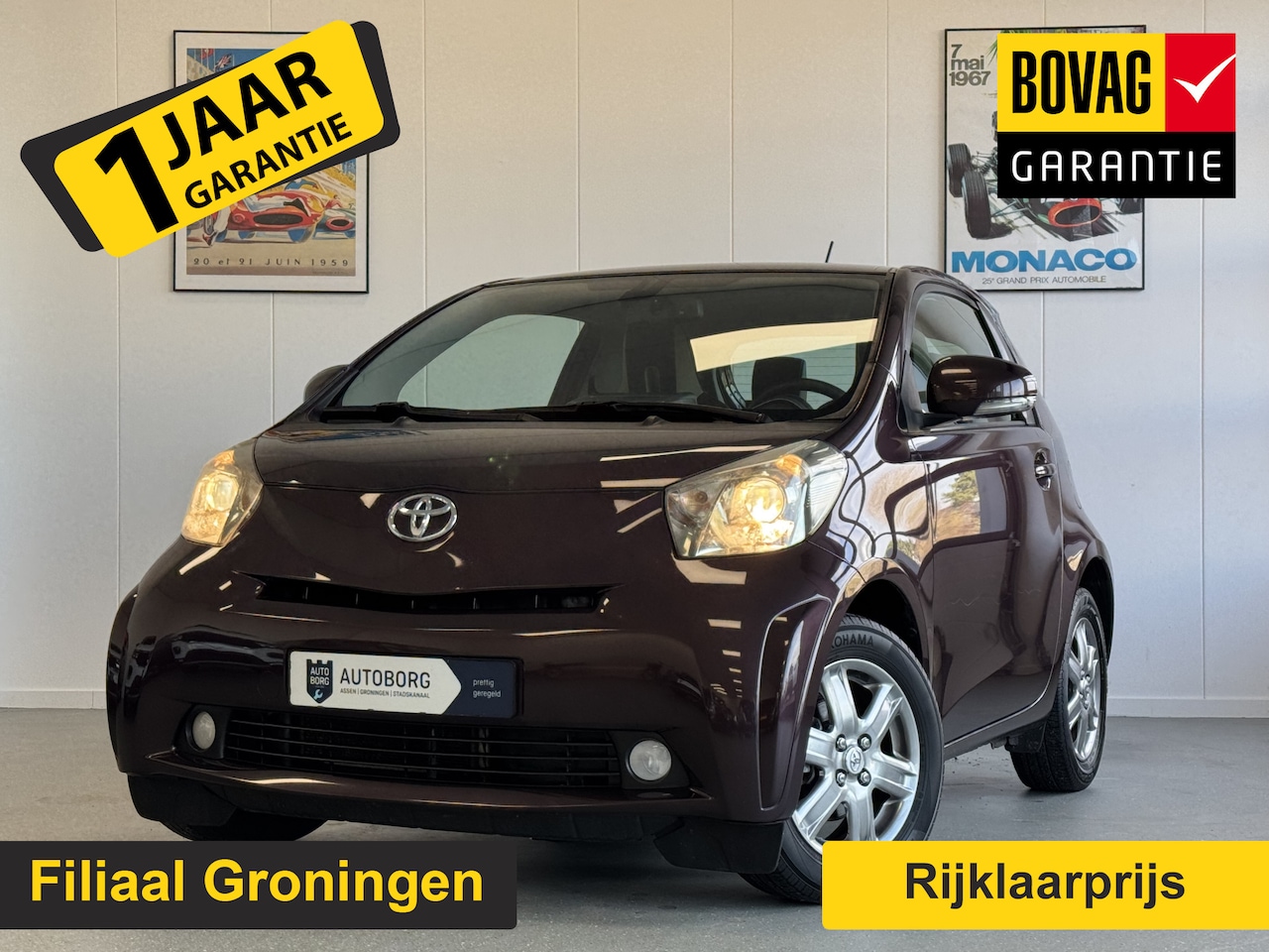 Toyota iQ - 1.0 VVTi Aspiration Prijs Inclusief Onderhoud | Navigatie | Stoelverwarming | Keyless | - AutoWereld.nl