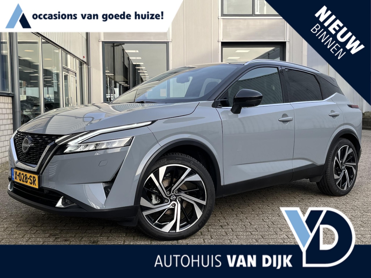 Nissan Qashqai - 1.3 MHEV Xtronic Tekna Plus | Two-Tone/Volledig Leder/20"/Groot Navi/BOSE/Trekhaak-Afneemb - AutoWereld.nl