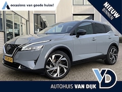 Nissan Qashqai - 1.3 MHEV Xtronic Tekna Plus | Two-Tone/Volledig Leder/20"/Groot Navi/BOSE/Trekhaak-Afneemb