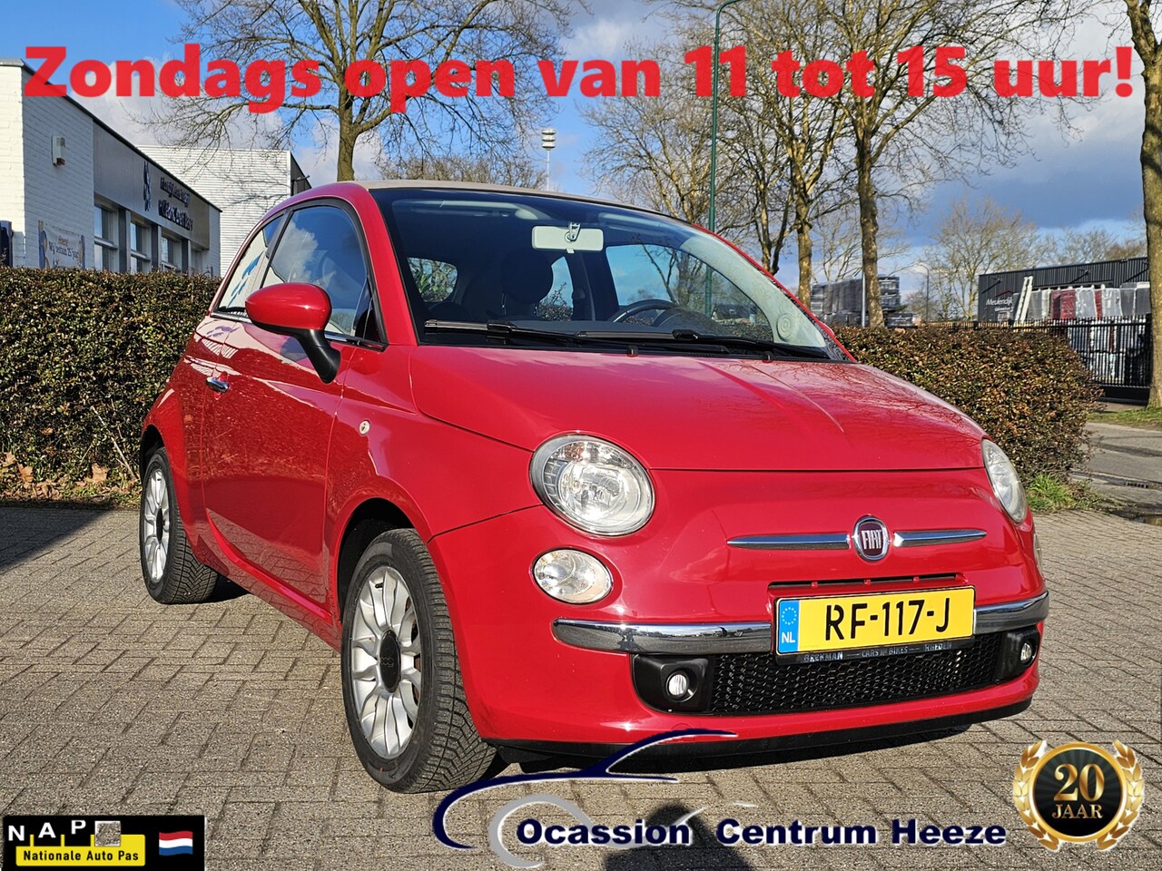 Fiat 500 C - 1.2 1.2 , 4 Nwe All Seasons! Apk 2-2026! ZO en MA Gesloten CARNAVAL! - AutoWereld.nl