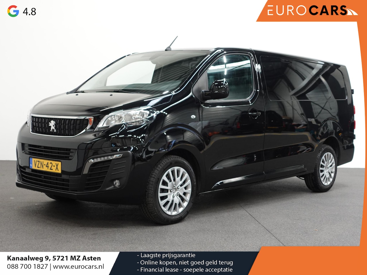 Peugeot Expert - 145pk L3 Automaat Airco Cruise Navi 3-zits Carplay - AutoWereld.nl