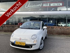 Fiat 500 - 0.9 TwinAir Lounge Mistlampen - lederen stuurwiel - radio/CD - airco - panoramadak - Licht