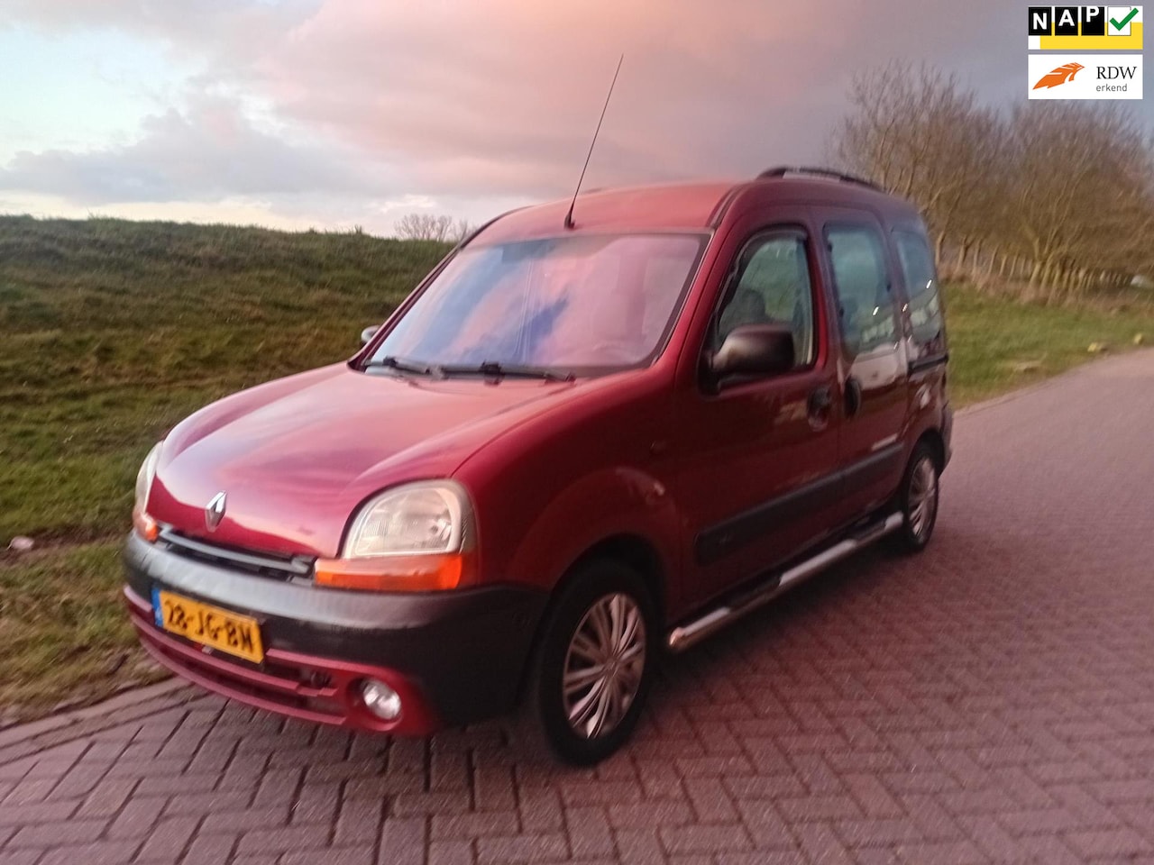 Renault Kangoo - 1.6i 16V Privilège Airco 2 schuifdeuren Dealer Onderhouden 2 sleutels - AutoWereld.nl