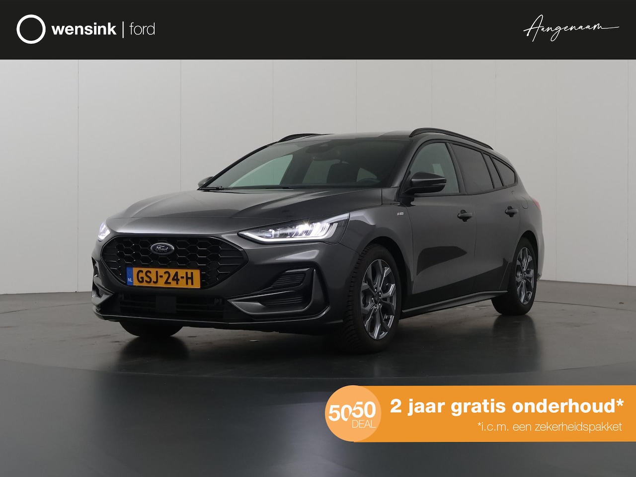 Ford Focus Wagon - 1.0 EcoBoost Hybrid Automaat 155pk ST Line | Elekt. Wegklapb. Trekhaak | Adaptive Cruise C - AutoWereld.nl