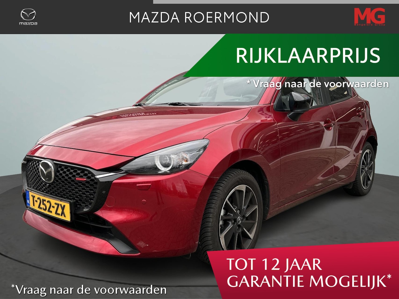 Mazda 2 - 1.5 e-SkyActiv-G 90 Homura Aka + DA Pack/All Season/ALL IN PRIJS - AutoWereld.nl