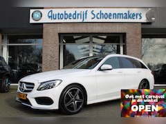 Mercedes-Benz C-klasse Estate - 180 PANO LEER STOELVERW. NAVI 2xPDC 18"LMV LED ZWARTE-HEMEL STUURFLIPPERS ENZ