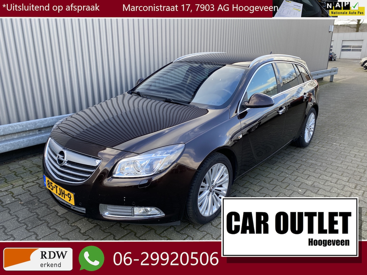 Opel Insignia Sports Tourer - 1.4 Turbo EcoFLEX Cosmo Navi, Stoelvw, CC, Carkit, PDC, LM, Trekh, nw. APK – Inruil Mogeli - AutoWereld.nl