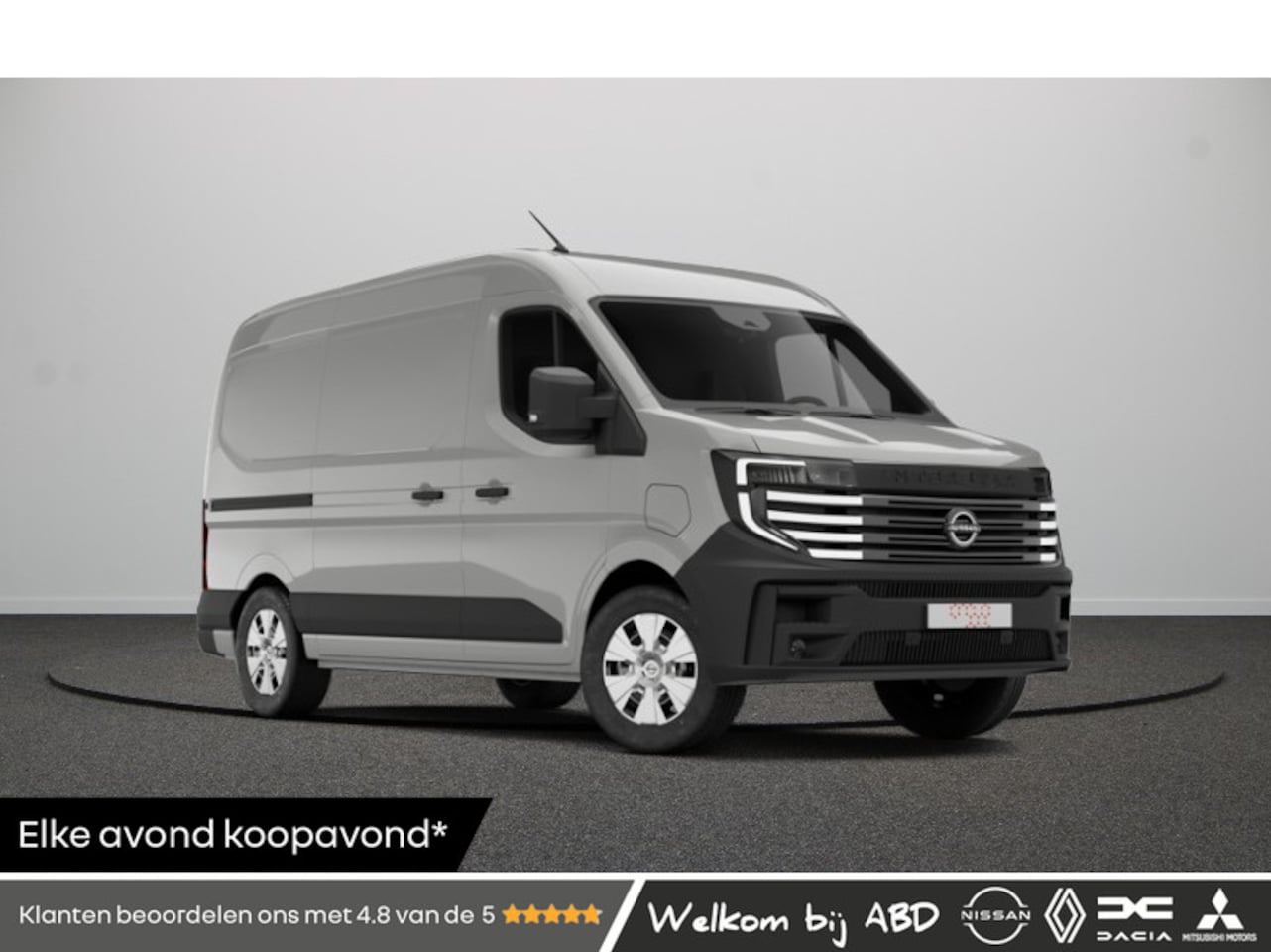 Nissan Interstar-e - Gesloten Bestel L2H2 3.5T 87 kWh 143 1AT Limited + Trekhaak | 7" TFT kleuren instrumentenp - AutoWereld.nl