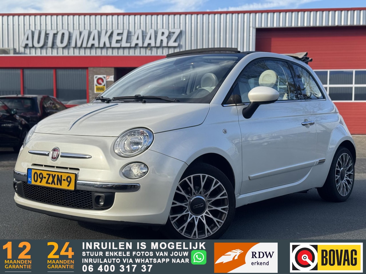 Fiat 500 C - 0.9 TwinAir Lounge CARPLAY ECO AIRCO - AutoWereld.nl