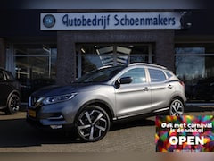 Nissan Qashqai - 1.3 DIG-T Tekna 360-CAMERA PANO CARPLAY DAB RUIT+STOELVERW. 19"LMV HALFLEER NAVI CRUISE 2x