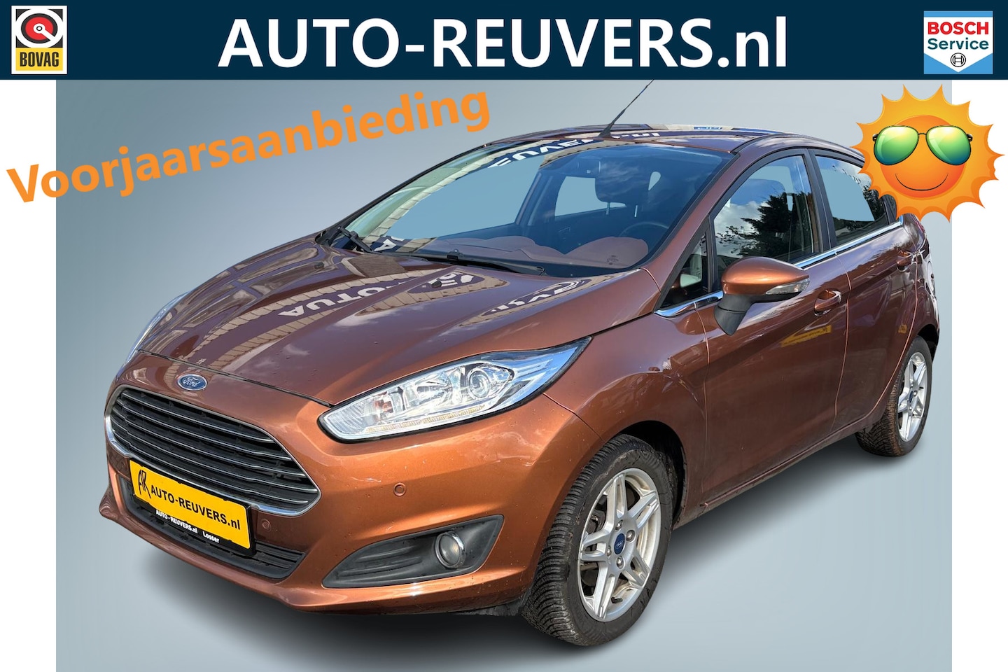 Ford Fiesta - 1.0 EcoBoost Titanium / Airco / Keyless / 4S banden / Bluetooth / PDC - AutoWereld.nl