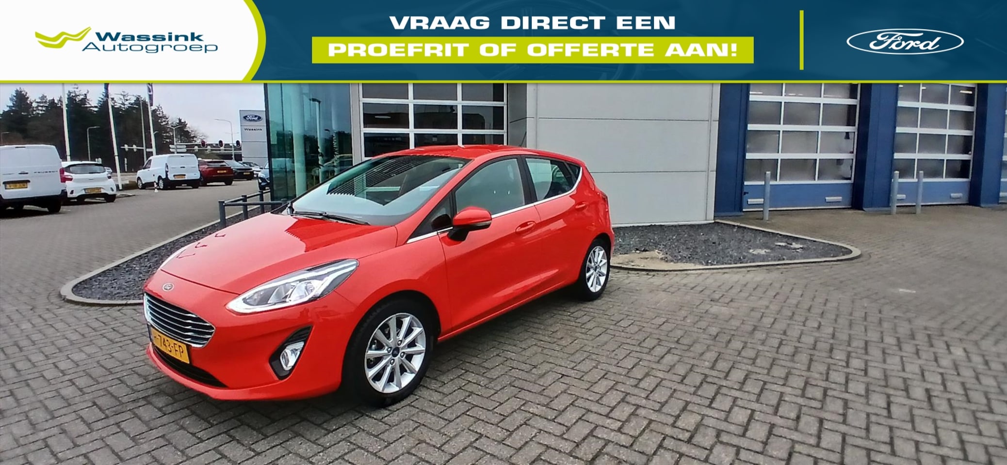 Ford Fiesta - 1.0 EcoBoost 95pk 5dr Titanium | Navigatie by App | Licht metalen velgen | Parkeer sensore - AutoWereld.nl