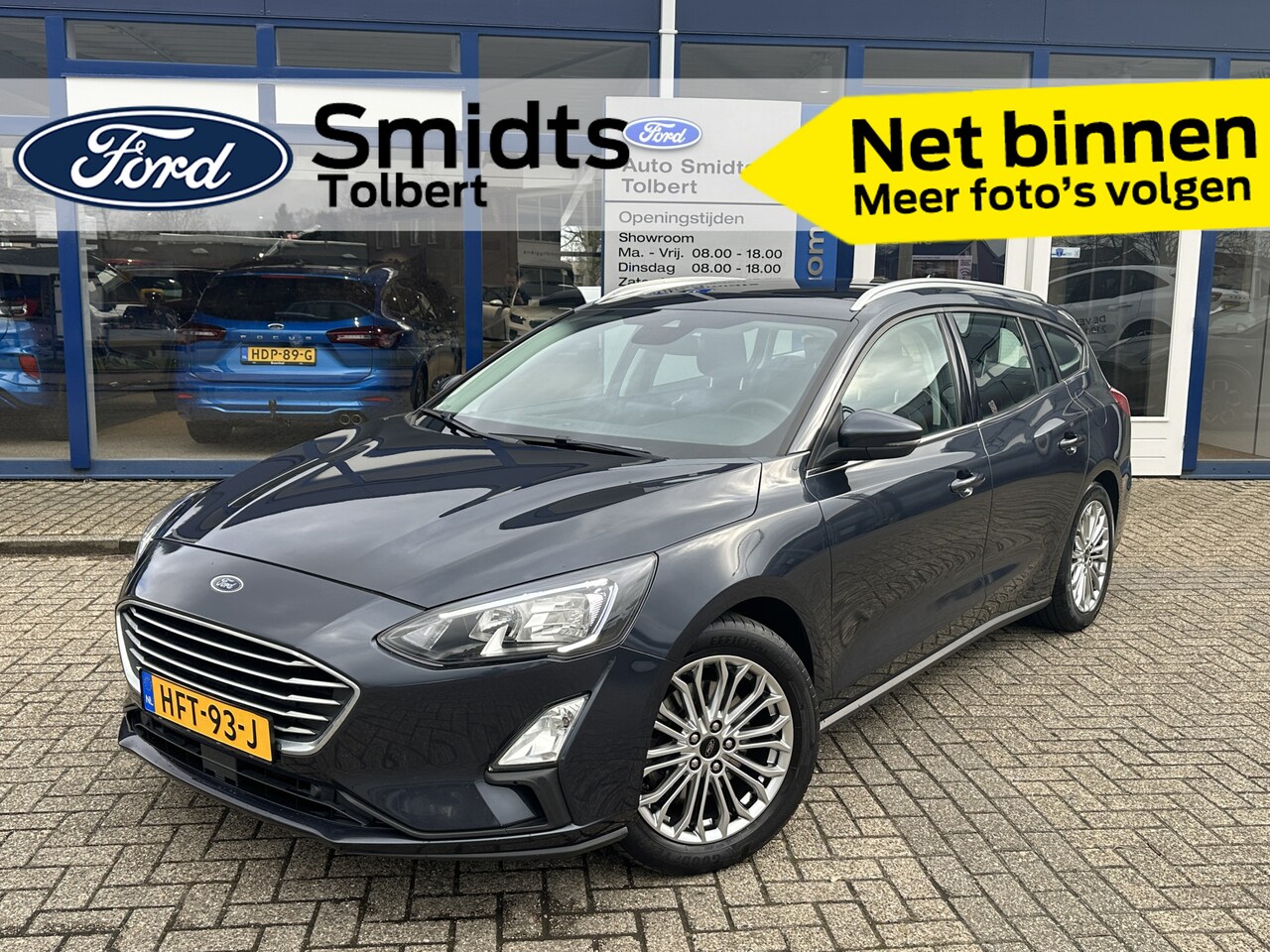 Ford Focus Wagon - EcoBoost Hybrid 125PK Titanium X Business Elektr trekhaak I Panoramadak I Winter Pack I 17 - AutoWereld.nl