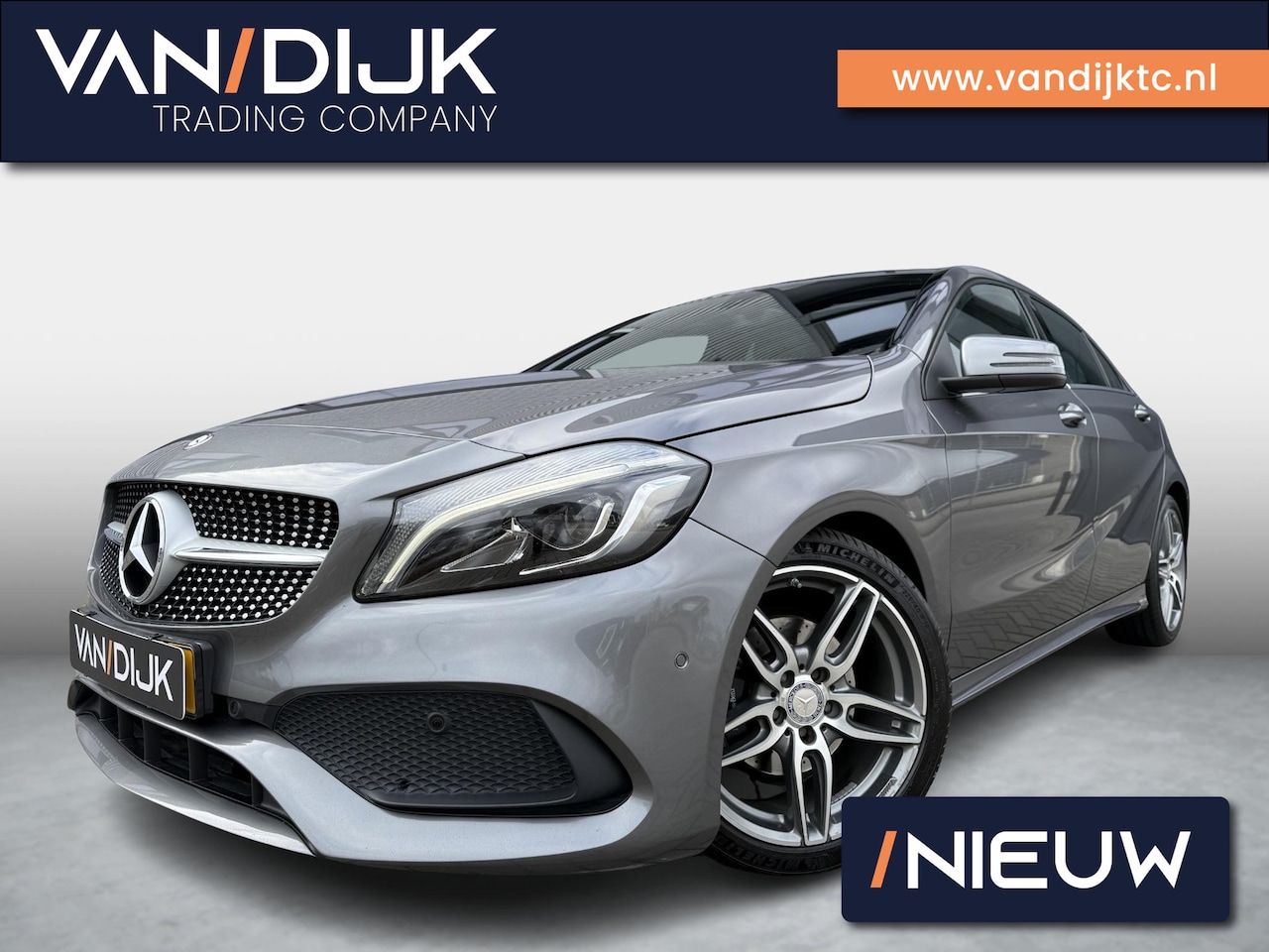 Mercedes-Benz A-klasse - 180 AMG ✓Rijklaarprijs ✓Automaat ✓Panoramadak ✓Full LED ✓Navigatie ✓Half Leder Alcantara ✓ - AutoWereld.nl