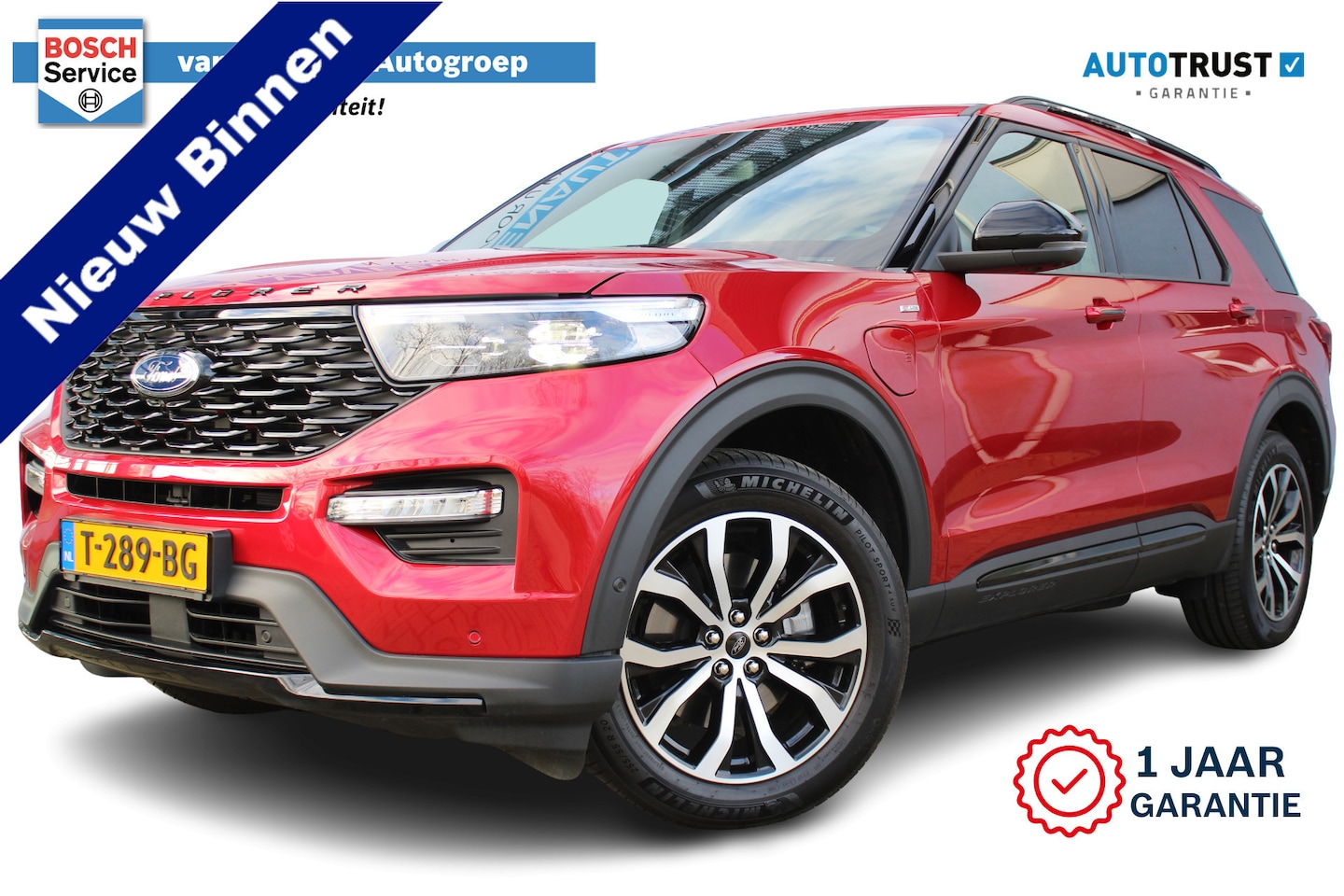 Ford Explorer - 3.0 V6 EcoBoost PHEV ST-Line | Incl. 12 maanden Garantie | Panorama dak | Stoel & stuurver - AutoWereld.nl