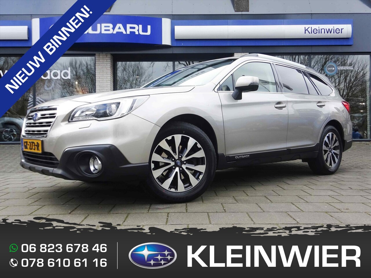 Subaru Outback - 2.5i 175PK CVT EyeSight Premium | Leder | Navi | Trekhaak | Schuif-kanteldak | NAP | 2e ei - AutoWereld.nl