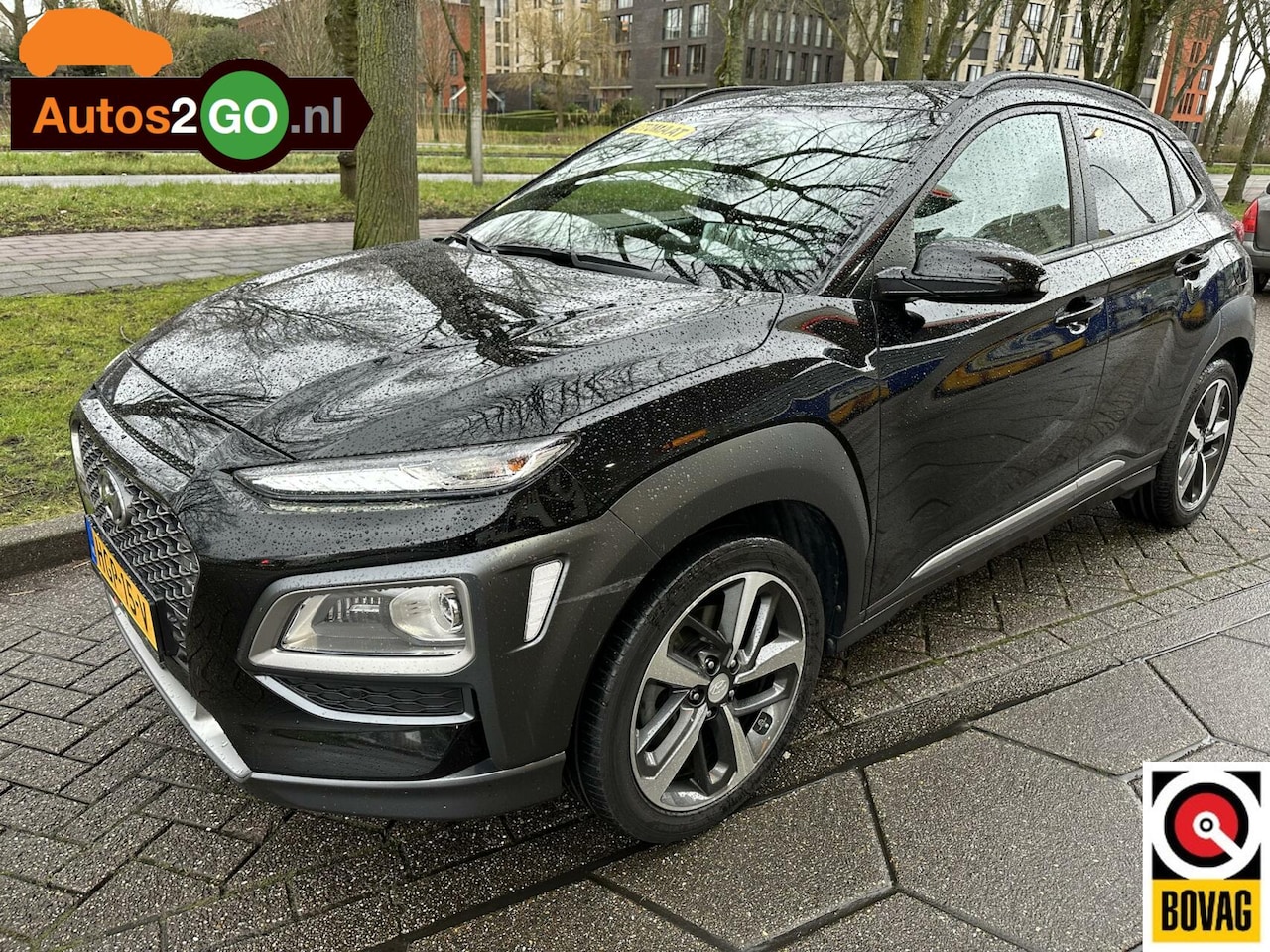 Hyundai Kona - 1.6 T-GDI Premium I Automaat I 4wd I headup I Navi I camera I leder I Apple carplay I rijk - AutoWereld.nl