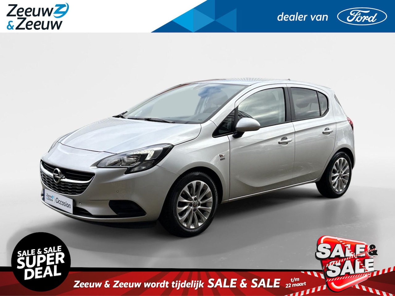 Opel Corsa - 1.0 Turbo 120 Jaar Edition | Stoel/Stuur/Voorruitverwarming | Cruise Control | Apple/Andro - AutoWereld.nl