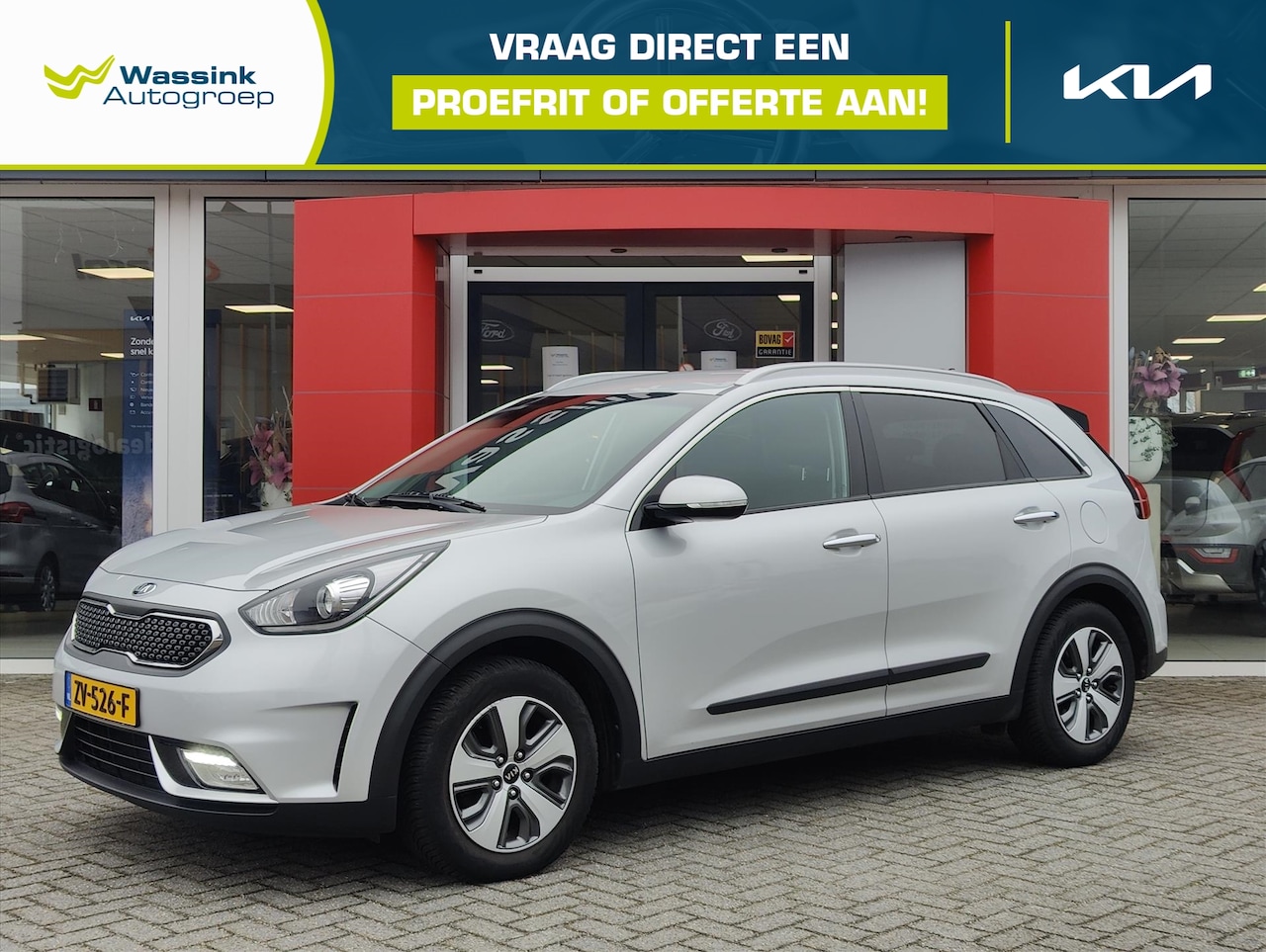 Kia Niro - 1.6 GDi Hybrid 141pk DCT6 DynamicLine | Trekhaak | Climate Control | Navigatie | Cruise Co - AutoWereld.nl